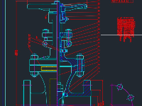 Bản vẽ chế tạo van cổng nêm tiêu chuẩn ANSI PN300LB - 4inch tương đương DN100