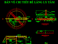 Bản vẽ chi tiết bể lắng ly tâm