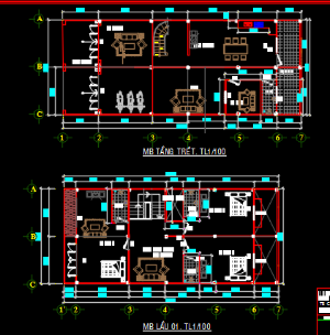 Bản vẽ chi tiết Kiến Trúc và Đường điện nhà phố 2,5 tầng kích thước 9x10m