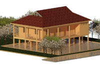 Nhà Sàn bằng Revit,Bản Vẽ Chi Tiết Nhà Sàn,Nhà Sàn