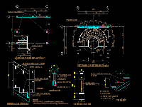 Bản vẽ chi tiết thiết kế kỹ thuật cầu thang tròn file auto cad