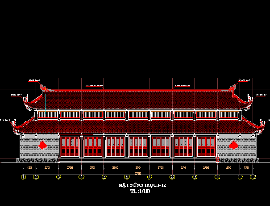 Bản vẽ chi tiết triển khai nhà thờ Tổ - Chùa Yên Nhân - Tiền Phong - Vĩnh Phúc