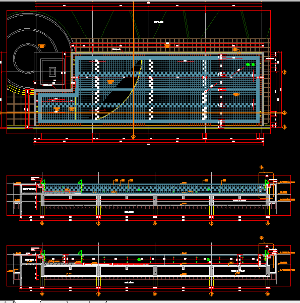 Bản vẽ hoàn thiện,Bản vẽ bể bơi,thiết kế bể bơi