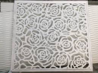 Bản vẽ CNC vách ngăn hình hoa hồng