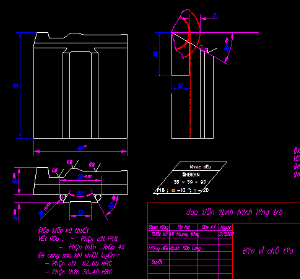 Bản vẽ autocad,bản vẽ cơ khí,Dao tiện định hình