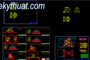 Bản vẽ cơ khí Đồ án gối đỡ bằng Autocad mới 2016