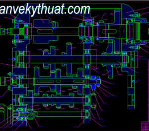 Bản vẽ cơ khí Đồ án máy phay - thiết kế bằng Autocad