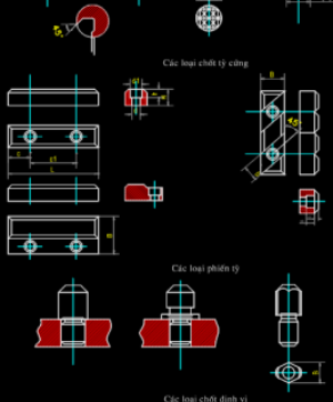 Bản vẽ cơ khí Đồ gá tổng hợp 3 Thiết kế  bằng Autocad