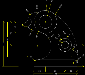 Bản vẽ cơ khí mô tả bằng autocad