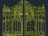 Bản vẽ Cổng cắt CNC tuyệt đẹp file DXF