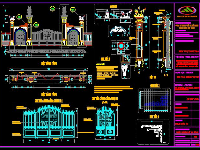 bản vẽ tam quan,sketchup cổng tam quan,Bản vẽ cổng làng,phủ thờ,Cổng phủ thờ bà chúa