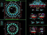 đài phun nước,CAD đài nước,CAD đài phun nước công viên,đài phun nước lục giác,bản vẽ đài phun nước