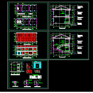 Bản vẽ,đầy đủ từ kiến trúc,trường học 4 phòng,bản vẽ kiến trúc,trường học  2 tầng,kiến trúc