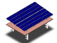 Bản vẽ điện mặt trời sử dụng khung cọc khoan, hệ mặt đất.