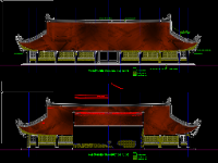 Đình chùa,bản vẽ đình,bản vẽ cad đình chùa,file cad đình,bản vẽ đình chùa