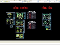 cổng,tường rào,bản vẽ cổng,Cổng trường,hàng rào trường học