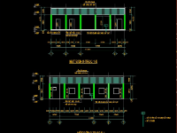 Bản vẽ autocad, dự toán Lán trại công trình 8x15m