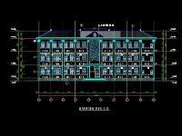 Bản vẽ + dự toán trường TH&THCS 3 tầng 8.6x31.42m xã phường, thị trấn theo tiêu chuẩn BGD 2020