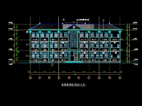 trường học 3 tầng 8.6x31.42m,Trường TH&THCS 3 tầng,Trường tiểu học và trung học cơ sở,File cad trường học 3 tầng,bộ bản vẽ trường học 3 tầng