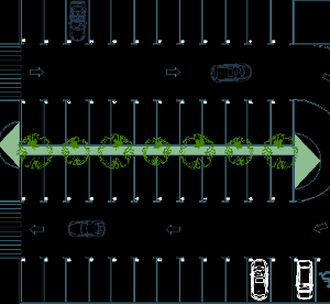 Bản vẽ file cad bãi đỗ xe