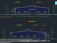 Kết cấu nhà xưởng,kiến trúc nhà xưởng,nhà xưởng,Bản vẽ nhà thép