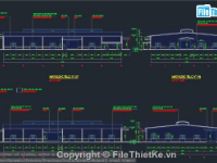 Bản vẽ file CAD Kết cấu thép kiến trúc nhà xưởng kích thước 50mx30m
