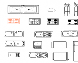 nhà bếp,cad thiết bị nhà bếp,file cad bếp