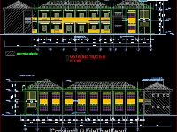 Bản vẽ full cad Trường tiểu học TÂN HƯNG C (Kết cấu, kiến trúc, điện nước, PCCC)