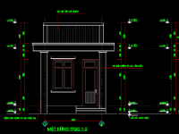 Bản vẽ full kiến trúc, kết cấu, dự toán nhà bảo vệ