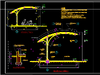 Gara xe máy 3x9m,Nhà để xe máy 27m2,Gara xe máy,Gara xe công sở nhỏ,gara xe 3x9m,file cad nhà để xe