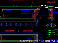 Bản vẽ Gia cố xà mũ, thân trụ cầu Bình Tân-Nha Trang-Khánh Hòa