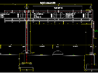 Bản vẽ giá long môn trạm thu phí trên đường quốc lộ