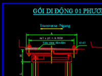 gối cầu,gối cầu thép,gối cầu đơn phương,bản vẽ gối cầu thép