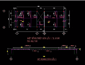 Kết cấu nhà dân,bản vẽ kết cấu,kết cấu nhà mặt phố,kết cấu nhà 3 tầng