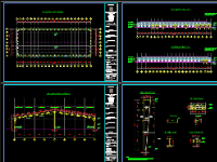 Bản vẽ kết cấu thép nhà xưởng công nghiệp (Zamil) 56x154m