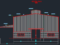 Bản vẽ kết cấu thép nhà xưởng sản xuất 20x70m