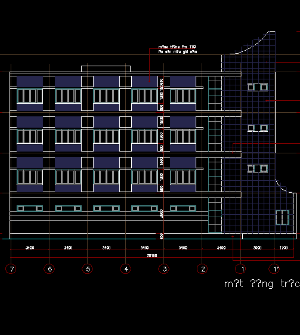 Bản vẽ Khách sạn 4 tầng kích thước 9.3mx20.4m ( kiến trúc+ kết cấu+ Điện nước)