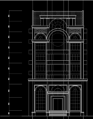 Bản vẽ Khách sạn đẹp thiết kế kiểu pháp cổ điển ( file cad full )