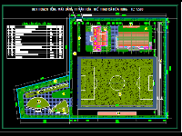 Bản vẽ,Bản vẽ cad Trung tâm,đầy đủ từ kiến trúc,khán đài sân bóng,Trung tâm văn hóa xã,kiến trúc nhà văn hóa