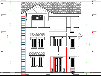 Bản vẽ Kiến trúc biệt thự 3 tầng 9x12m chi tiết.