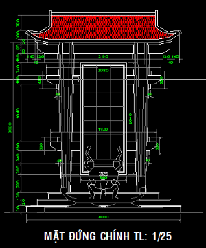 Bản vẽ kiến trúc cad Bia tưởng niệm mặt bằng, mặt cắt, mặt đứng