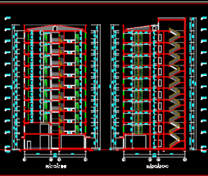 Bản vẽ kiến trúc chung cư 11 tầng chi tiết