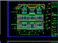 Bản vẽ kiến trúc đầy đủ nhà