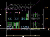 Bản vẽ kiến trúc đầy đủ nhà phố 11x19