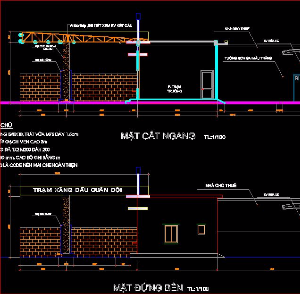 kết cấu trạm xăng dầu,xăng dầu quân đội,bản vẽ trạm xăng dầu quân đội