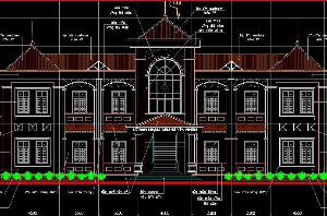 Bản vẽ kiến trúc + kết cấu Ủy ban nhân dân xã