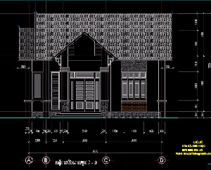 bản vẽ nhà trệt,nhà trệt mái thái,nhà trệt 3 phòng ngủ