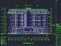 Nhà hiệu bộ,Nhà làm việc 5 tầng,kiến trúc nhà điều hành,nhà làm việc trụ sở,nhà điều hành trường CĐ,bản vẽ nhà điều hành