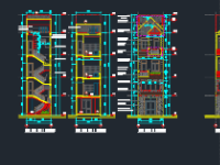 Bản vẽ kiến trúc nhà phố 2 tầng 3.8x16.2m