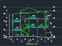 Bản vẽ nhà phố,nhà phố 3 tầng,file cad nhà phố 3 tầng,cad nhà phố 3 tầng